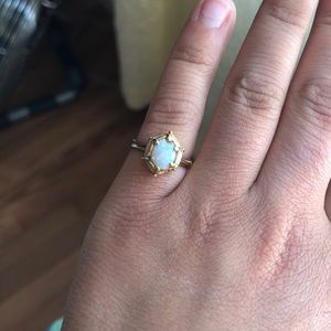 14K gold opal ring
